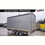 LT-145 przyczepa 520x220x232cm, ciężarowa spedycyjna, rampa przejazdowa, firana, DMC 3500kg